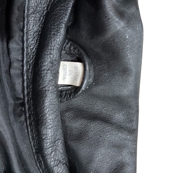 VTG Genuine Leather USA Flag motorcycle Jacket Sz XL Patriotic america 80s Y2K - Picture 6 of 8